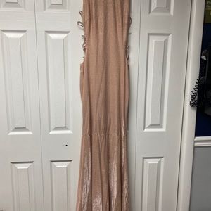 Blush pink,  long dress, small